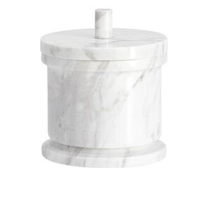 Monique Lhuillier Marble Bathroom Accessories.  Marble Canister.  Pottery Barn